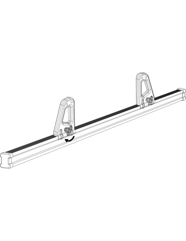 COPPIA FERMASCALE/CARICHI K-1 PER BARRE KARGO N11001 LAMPA