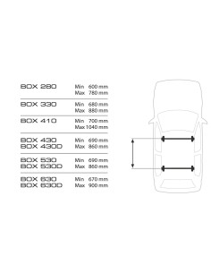 CARGO BOX TETTO ABS LT.330 BIANCO LUCIDO LISCIO MM.1300X780X370 N60003 LAMPA 2