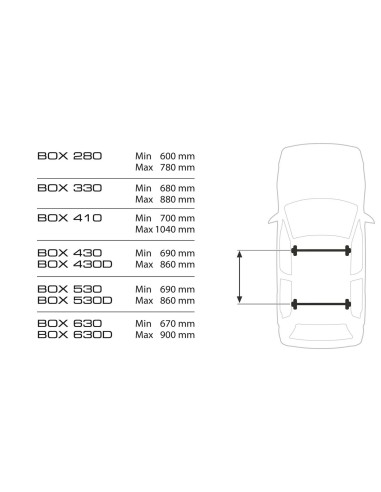 CARGO BOX TETTO ABS LT.330 BIANCO LUCIDO LISCIO MM.1300X780X370 N60003 LAMPA