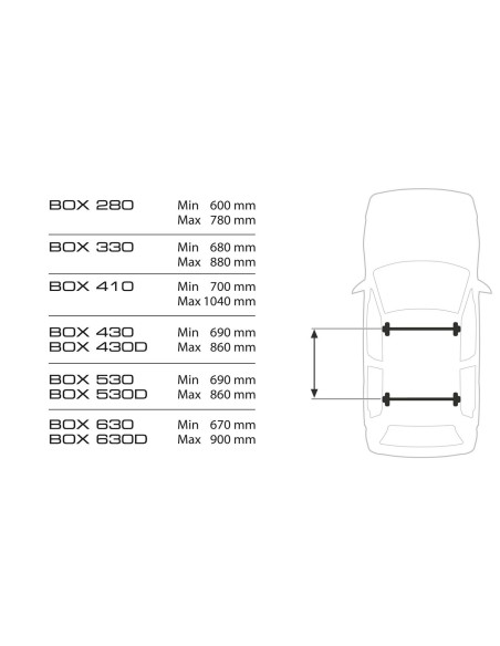 CARGO BOX TETTO ABS LT.330 BIANCO LUCIDO LISCIO MM.1300X780X370 N60003 LAMPA