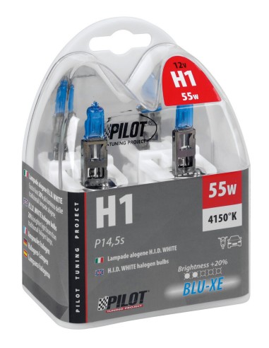 COPPIA LAMPADINA H1 BLU-XE 12V.55W 58180 LAMPA