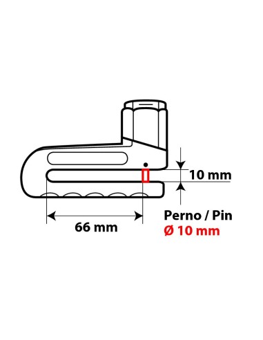GANASCIA ANTIFURTO BLOCCADISCO 65390 LAMPA