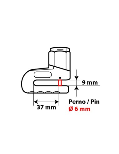 GANASCIA BLOCCADISCO SCOOTER 65391 LAMPA