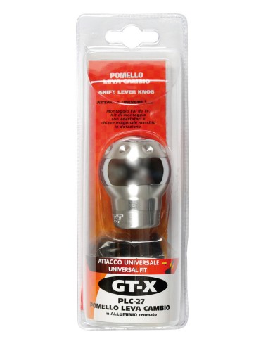 POMELLO LEVA CAMBIO GT-X UNIVERSALE CROMO 00208 LAMPA