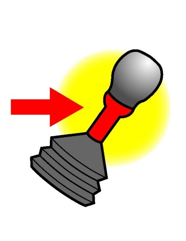 Collare pomello stretto e corto - Ø 28 mm - h 37 mm