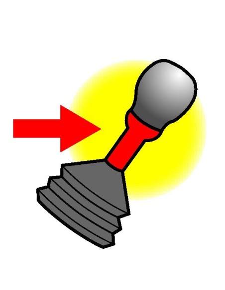 Collare pomello stretto e corto - Ø 28 mm - h 37 mm