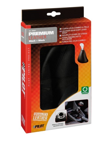 CUFFIA LEVA CAMBIO PREMIUM CUCITURE NERE 05041 L 05041 LAMPA