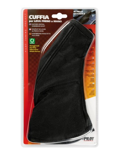 CUFFIA LEVA FRENO PELLE NERA 05051 LAMPA