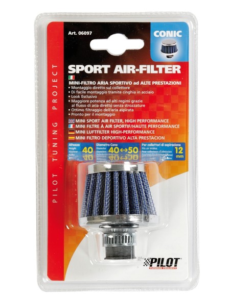 FILTRO ARIA CONICO 12MM. 06097 LAMPA