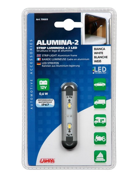 LUCE 12V ALUMINA-2 70669 LAMPA