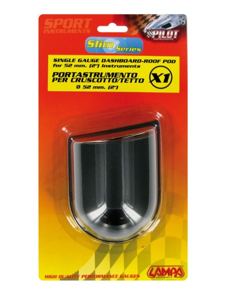 CARENATURA NERA 1 FORO PER STRUMENTI 2 (50MM.) 10060 LAMPA