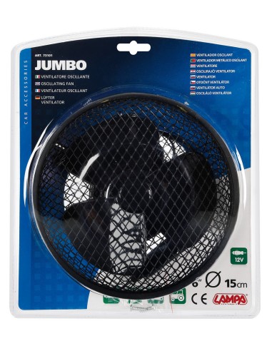 Jumbo ventilatore oscillante Ø 6” - 12V
