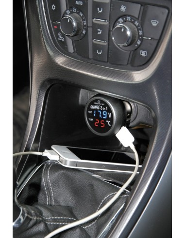 SPINOTTO 3-IN1 TERMOMETRO DIGITALE+VOLTIMETRO+PRES 74063 LAMPA