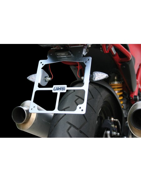 PORTATARGA UNIVERSALE X MOTO OLTRE 50 CC. IN ALLUMINIO 90142 LAMPA