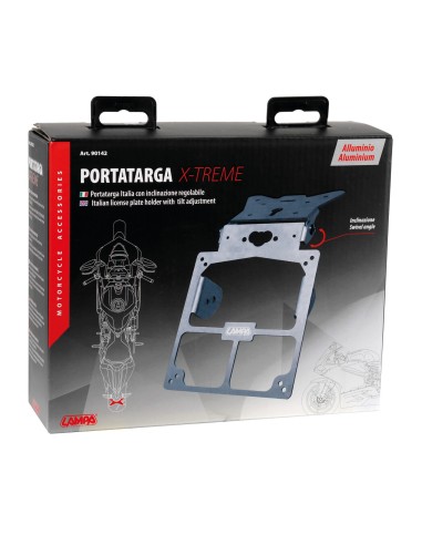 PORTATARGA UNIVERSALE X MOTO OLTRE 50 CC. IN ALLUMINIO 90142 LAMPA