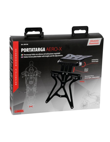 PORTATARGA MOTO AERO-X 90146 LAMPA