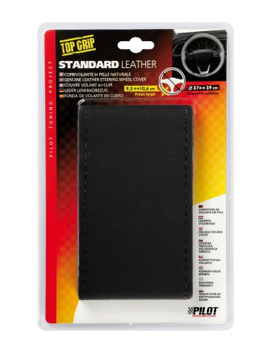 COPRIVOLANTE PELLE NERO 37-39CM 33011 LAMPA