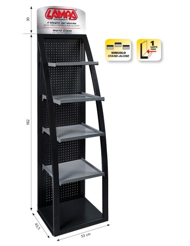 ESPOSITORE AD ARCO 180X56CM MONOFACCIA PER INTERNI( I ) 98980 LAMPA