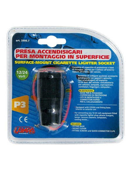 PRESA ACCENDISIGARI IMPERMEAB 39067 LAMPA