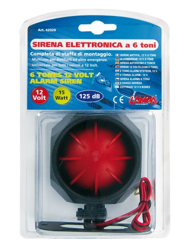 SIRENA ELETTRONICA 6 TONI 42020 LAMPA