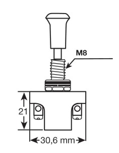 INTERRUTTORE TIRA/SPINGI 10A-12V 45551 LAMPA 2