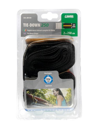 COPPIA CINGHIE LEGAB. CM. 250 60150 LAMPA