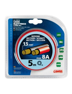 CAVO ELETTRICO A 2 FILI 3,5M X 1,5 MM2 98716 LAMPA 2