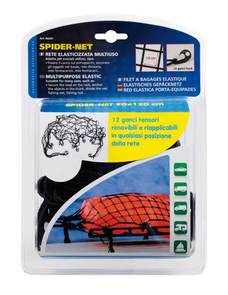 RETE ELSTICA PORTA PACCHI 100X120CM 60261 LAMPA