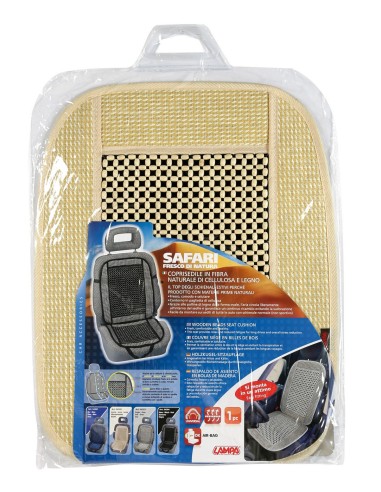 Safari, schienale in fibra naturale di cellulosa e legno - Avorio