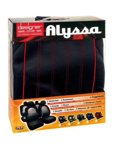 SET COPRISEDILI FODERA ALYSSA CARBONIO COORDINATE 54930 LAMPA