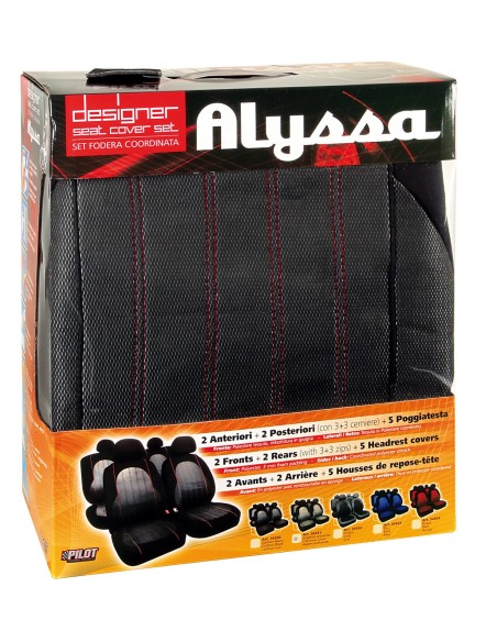 SET COPRISEDILI FODERA ALYSSA ANTRACITE COORDINATE 54931 LAMPA