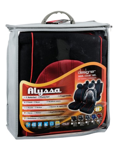 SET COPRISEDILI FODERA ALYSSA ROSSO COORDINATE 54934 LAMPA