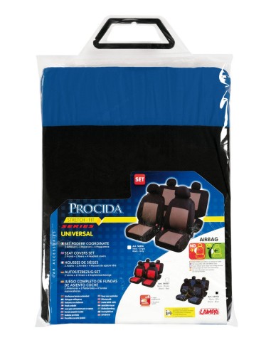 SET COPRISEDILI FODERA COORDINATA PROCIDA BLU 54958 LAMPA