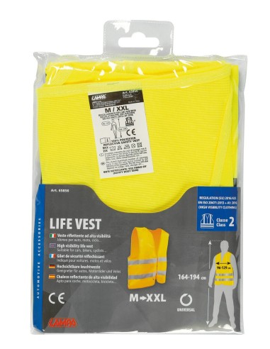 GIUBBINO FLUORESCENTE GIALLO OMOL. 65856 LAMPA