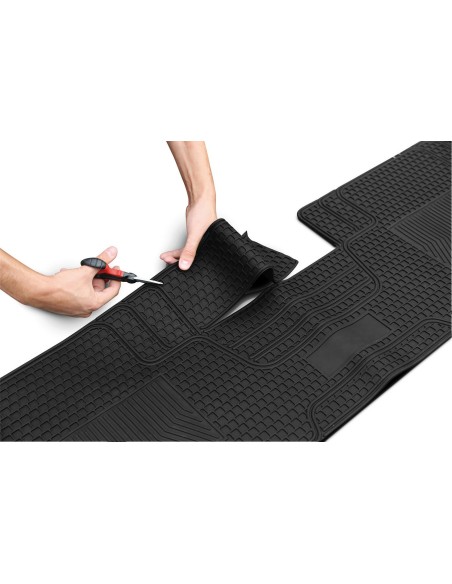 TAPPETO POSTERIORE MAXI IN PVC NERO (CON PONTE) 26517 LAMPA