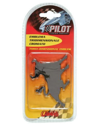 SIGLA-EMBLEMA ADESIVO CROMATO BULL 07207 LAMPA