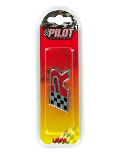 Emblema 3D cromato bicolore - R-Flag 2