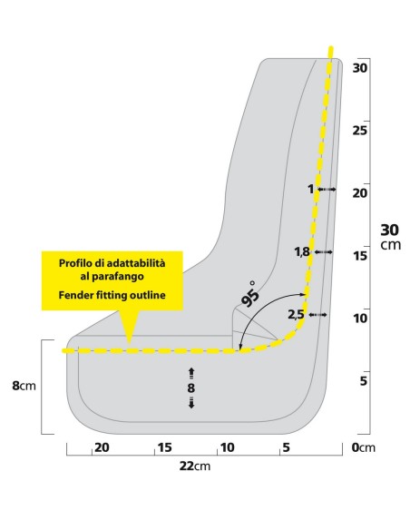 COPPIA PARASPRUZZI PER AUTO CONTOUR MISURA 1 12505 LAMPA