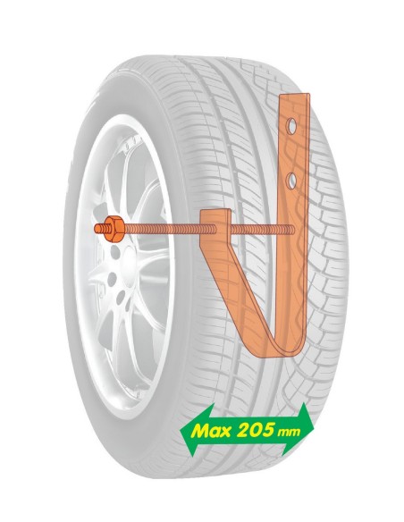 Wheel-Holder, set 4 staffe porta-ruote