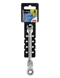 Chiave combinata con cricchetto snodato - 8 mm 2