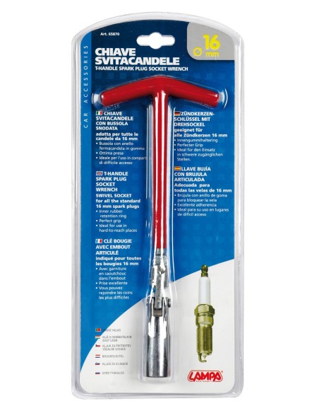 CHIAVE SVITACANDELA 16 MM. 65870 LAMPA