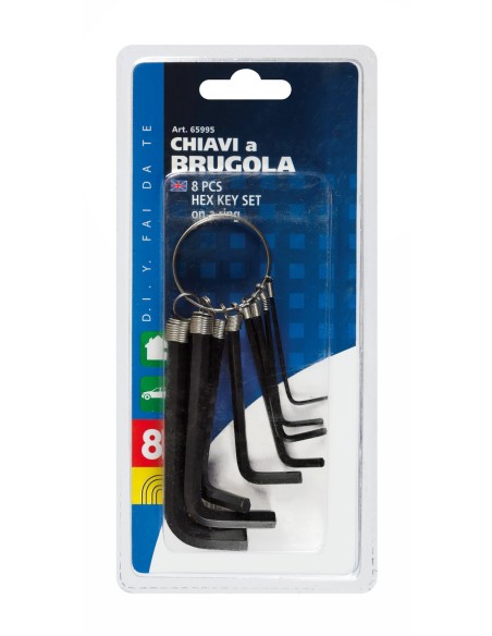 SET 8 PZ. CHIAVI A BRUGOLA 65995 LAMPA