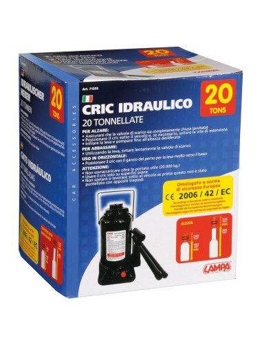 CRIC IDRAULICO 200 Q.LI (TUV) 71555 LAMPA