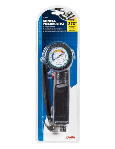 GONFIA PNEUMATICI C/MANOMETRO 73999 LAMPA