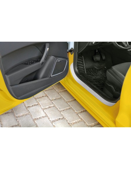 PROTEZIONE BATTITACCO ADESIVA ALLUMINIO SPAZZOLATO