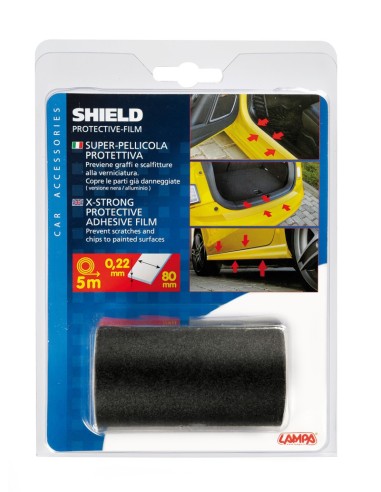 PROTEZIONE BATTITACCO ADESIVA NERO OPACO