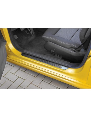 Carbon-Look, profili battitacco portiera adesivi - 300x55 mm