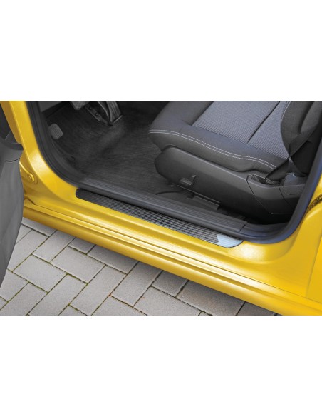 Carbon-Look, profili battitacco portiera adesivi - 480x55 mm