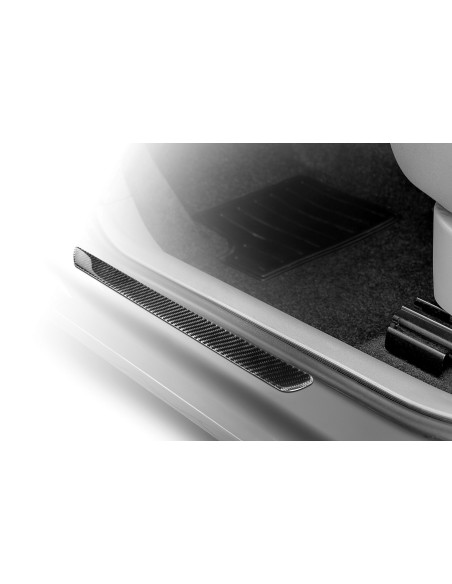 Carbon-Look, profili battitacco portiera adesivi - 480x55 mm