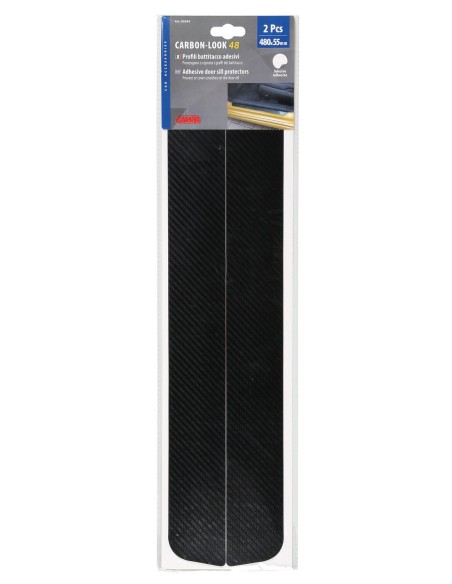 Carbon-Look, profili battitacco portiera adesivi - 480x55 mm